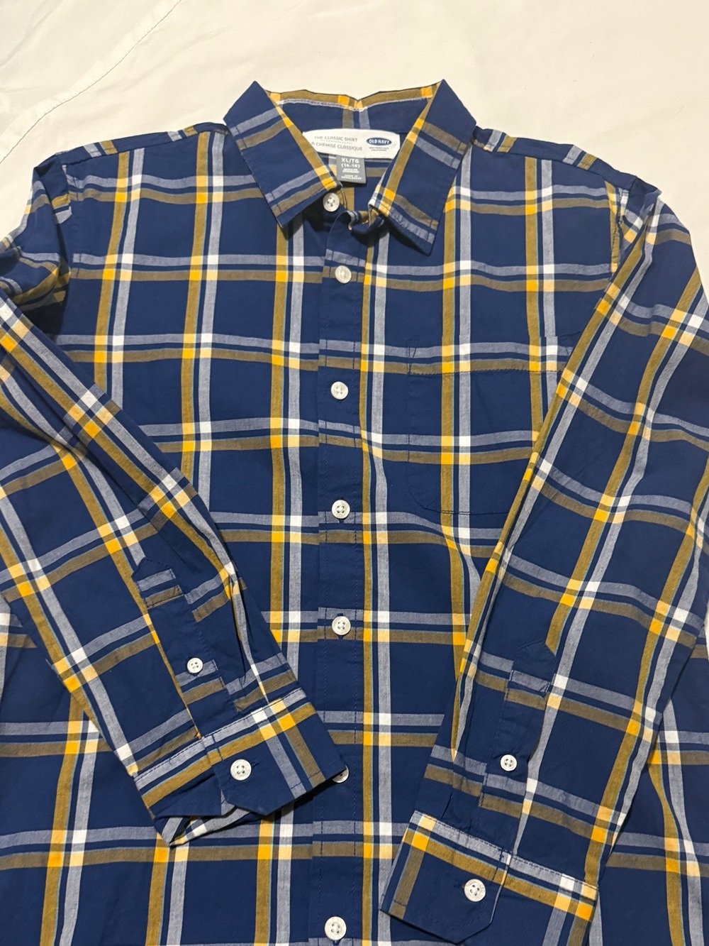 3 Old Navy Boys plaid shirts